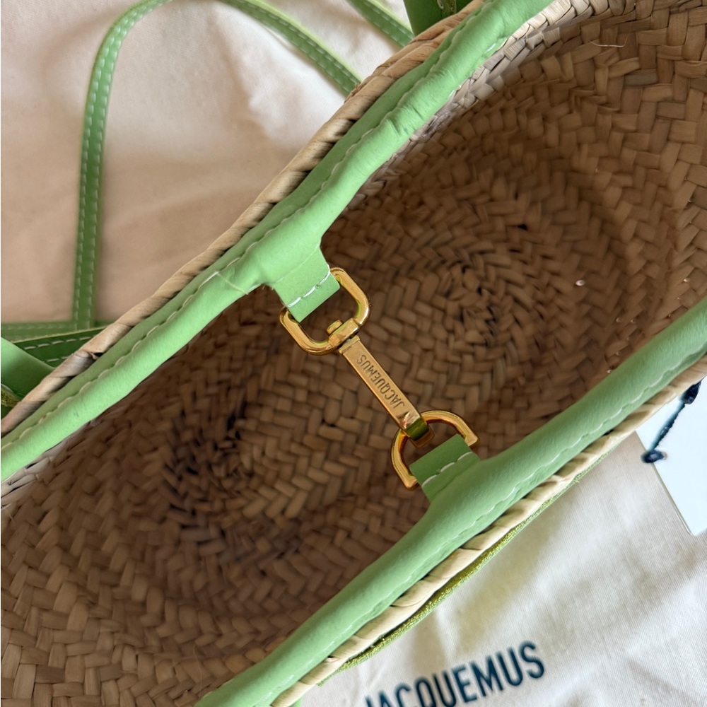 Jacquemus Light Green Le Panier Soli bag - Picture 3 of 4